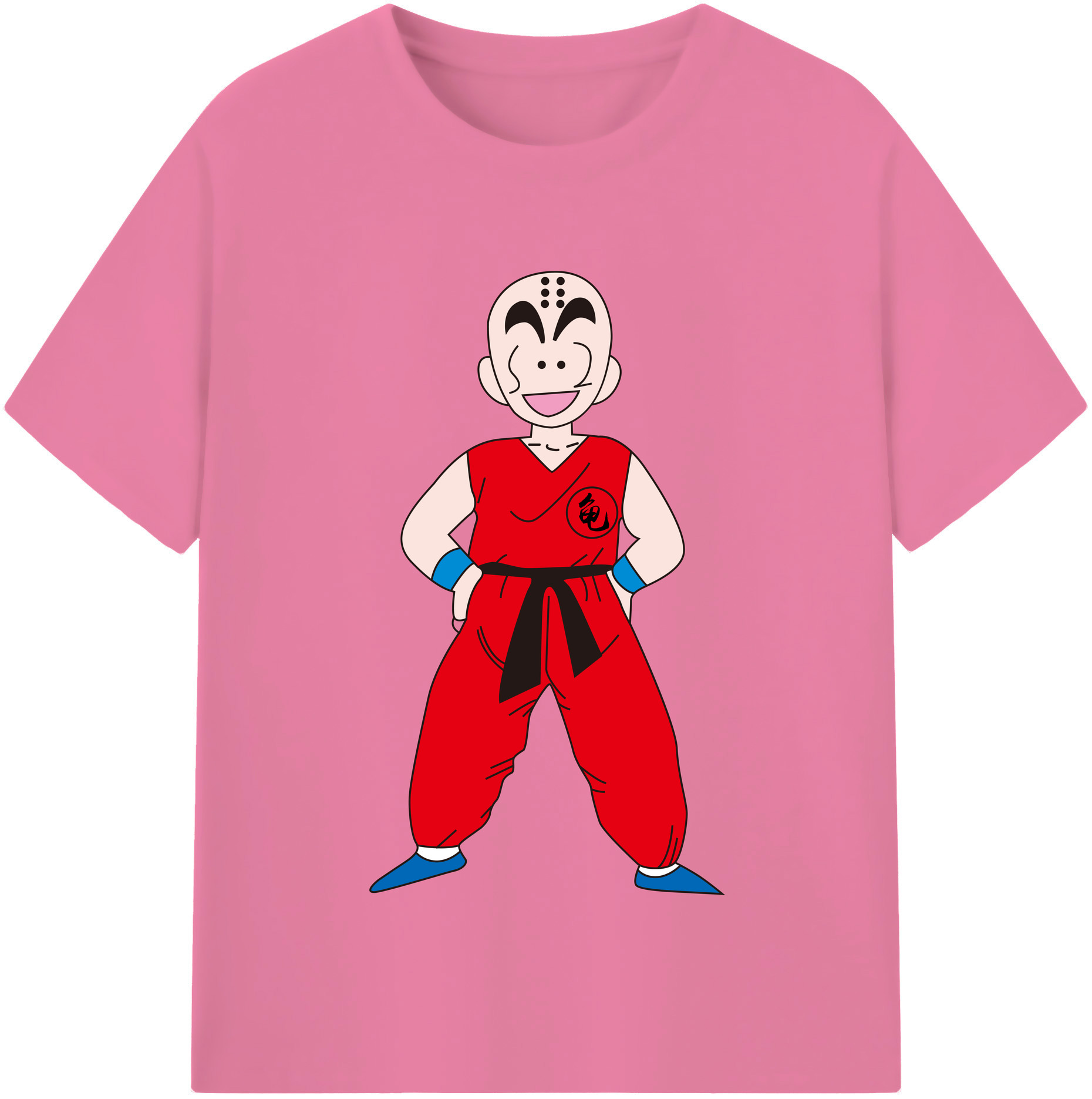 （画像用） ドラゴンボール クリリン DRAGON BALL krillin 綿100％半袖Tシャツ（フロントプリント）